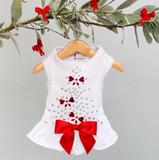 Holiday Sparkle Dog Dress ~ Red - Le Pet Luxe