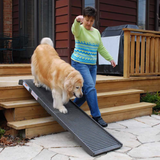 PetStep Folding Step Dog Ramp ~ Gray - Le Pet Luxe