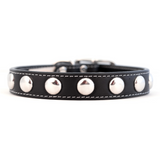 Silver Studded Collar ~ Black