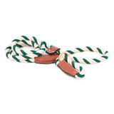 Cotton Rope Slip Leash with Leather Accents