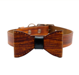 Wood Grain Collar & Bow