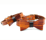 Wood Grain Collar & Bow