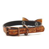 Wood Grain Collar & Bow