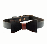 Espresso Collar & Bow