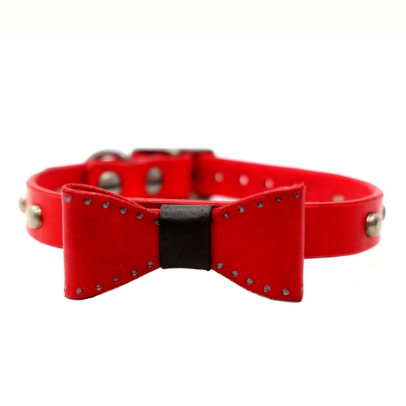 Cayenne Studded-Collar & Bow