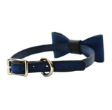 Cobalt Mini Collar & Bow