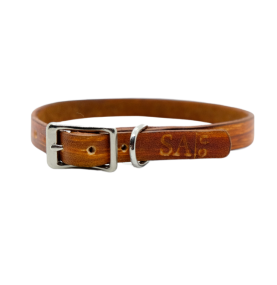 Wood Grain Cat Collar