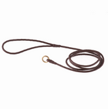 Braided Leather Slip Leash ~ Solid