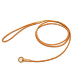 Braided Leather Slip Leash ~ Solid