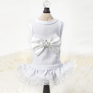 Royal Princess Dog Dress ~ White