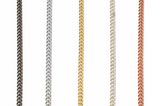 Slip Curve Show Chain Collar - Chrome Plated Metal Chain