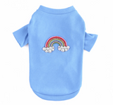 Rainbow Dog Tee ~ Blue