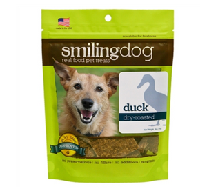 Smiling Dog Dry-Roasted Duck Treats - Grain Free, Limited Ingredient Dog Treats