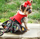 Christmas Gingerbread Dress and Leash