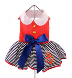 Sailor Girl Dress with Matching Leash