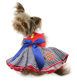 Sailor Girl Dress with Matching Leash