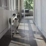 Clear Freestanding Tall Pet Gate Zig Zag | Options