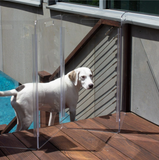 Clear Freestanding Tall Pet Gate Zig Zag | Options