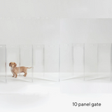 Clear Freestanding Tall Pet Gate Zig Zag | Options