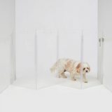 Wall Mounted Clear Pet Gate Zig Zag | Options