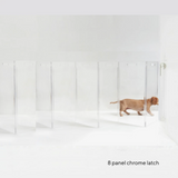 Wall Mounted Clear Pet Gate Zig Zag | Options