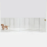 Wall Mounted Clear Pet Gate Zig Zag | Options