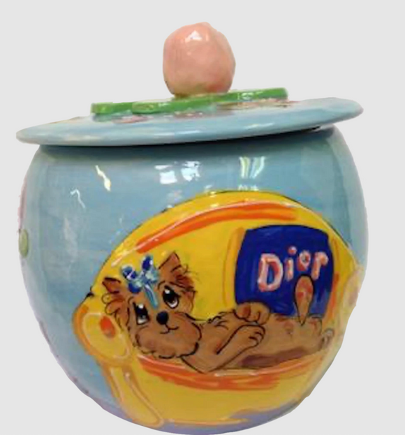 Yorkie Dog Treat Jar