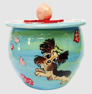 Yorkie Dog Treat Jar 5