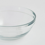 Clear Double Dog Bowl Feeder with Glass Bowls