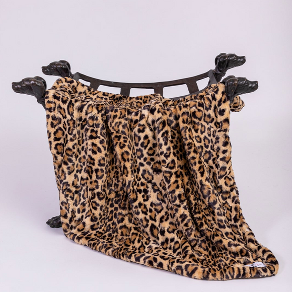 Cashmere Dog Blanket ~ Leopard