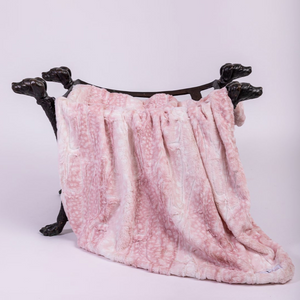 Cashmere Dog Blanket ~ Pink Fawn