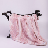 Cashmere Dog Blanket ~ Pink Angora