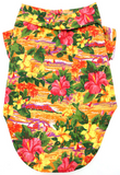 Hawaiian Camp Shirt – Sunset Hibiscus