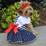 Nautical Dress Dress w/ Leash & D-Ring