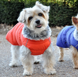 Alpine Puffer Coat - Coral Orange