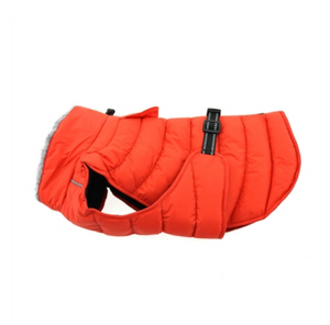 Alpine Puffer Coat - Coral Orange