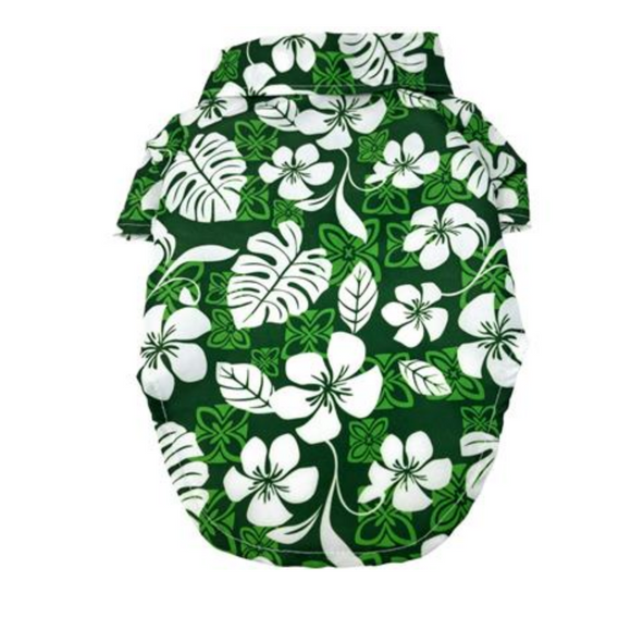 Hawaiian Camp Shirt - Tropical Green