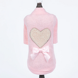 Pearl Heart Dog Sweater