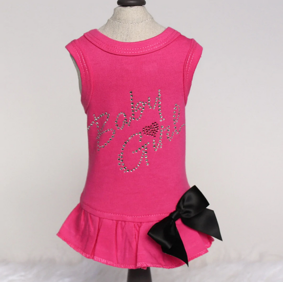 Baby Girl Dog Dress ~ Fuchsia