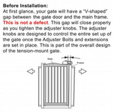 Tall One-Touch Gate II Wide