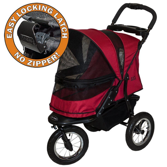 Jogger NO-ZIP Pet Stroller ~ Rugged Red