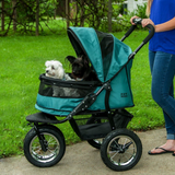 NO-ZIP Double Pet Stroller ~ Pine Green