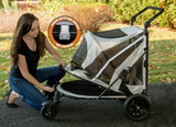 NO-ZIP Expedition Pet Stroller ~ Fog