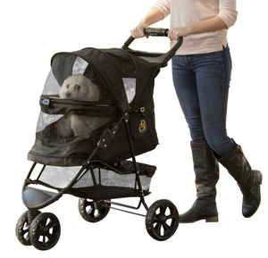 Special Edition NO-ZIP Pet Stroller ~ Gold Monogram