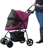 Happy Trails LITE No Zip Pet Stroller ~ Pine Green - Le Pet Luxe