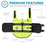 Dog Life Jacket ~ (6 Sizes) ~ Yellow - Le Pet Luxe