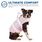 Dog Life Jacket ~ Grey Polka Dot - Le Pet Luxe