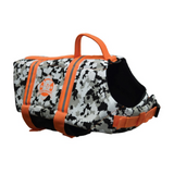 Dog Life Jacket ~ Black/White Camo - Le Pet Luxe