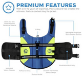 Dog Life Jacket ~ Blue/Yellow - Le Pet Luxe