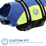 Dog Life Jacket ~ Blue/Yellow - Le Pet Luxe